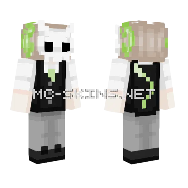 Boneyy Minecraft skin, front and back