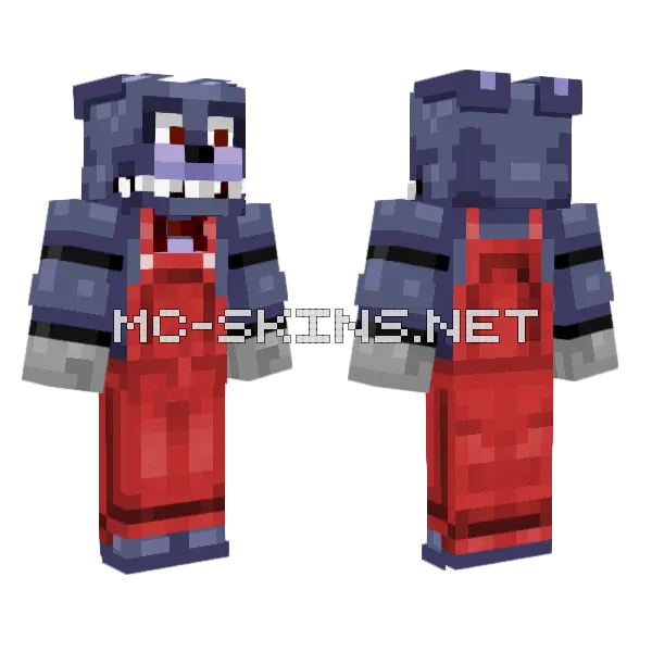 Bonnie Minecraft skin, front and back