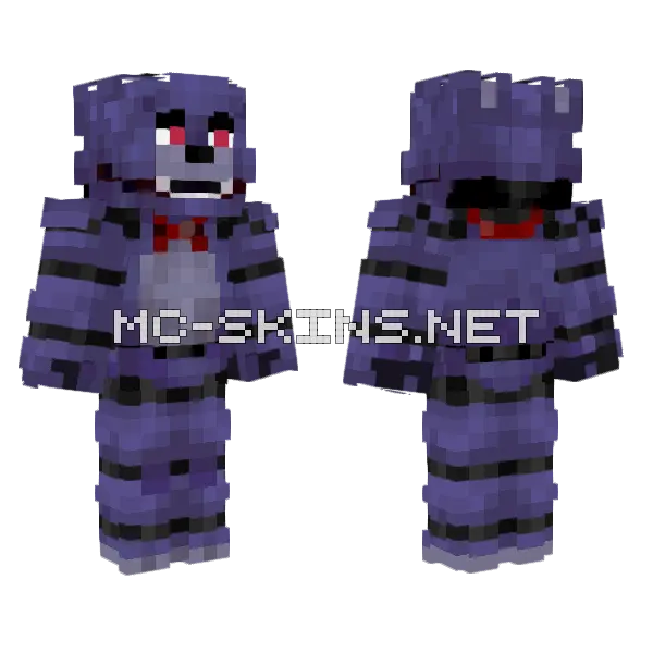 Bonnie Minecraft skin, front and back