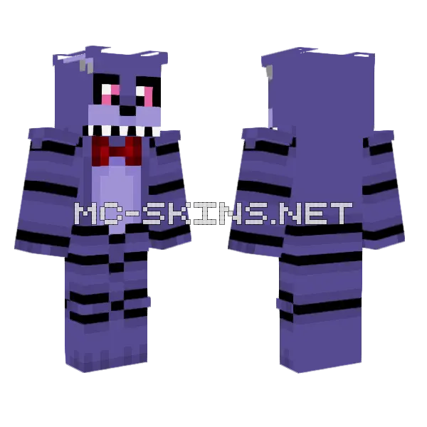 Bonnie Bun Minecraft skin, front and back