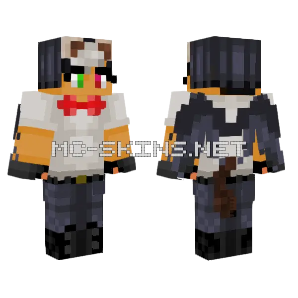 Bonnie But Ferret Minecraft skin, front and back