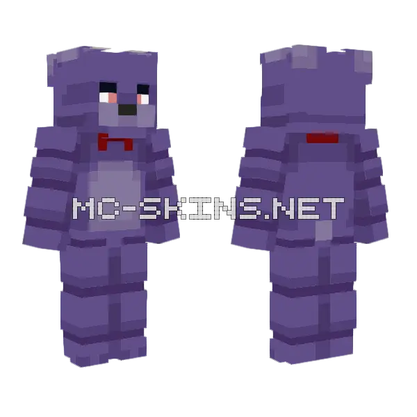 Bonnie Minecraft skin, front and back