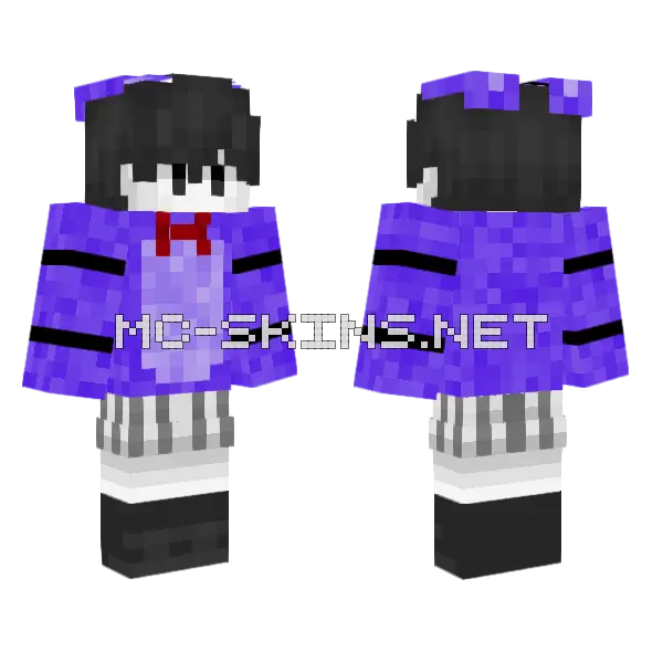 Bonnie Omori Minecraft skin, front and back