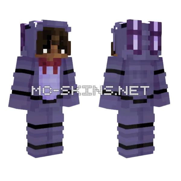 Bonnie Onesie Minecraft skin, front and back