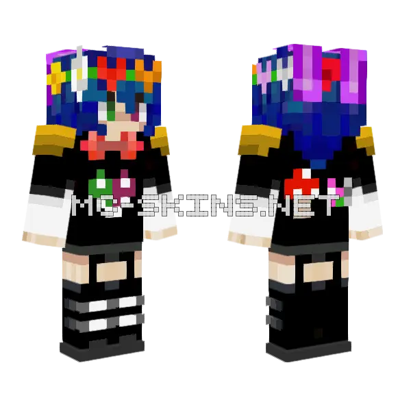 Bonnie V2 Minecraft skin, front and back