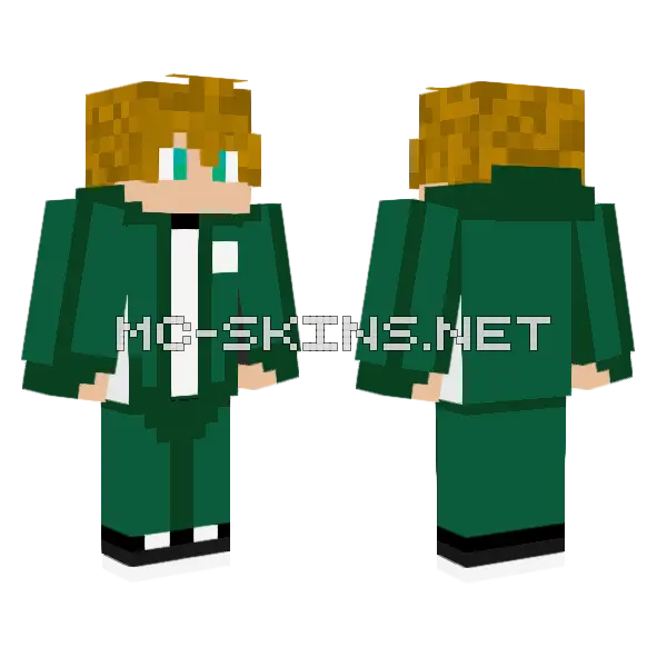 Borbgames 2 Minecraft skin, front and back