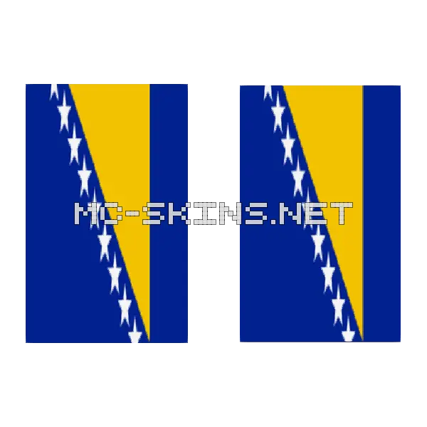 Bosnia and Herzegovina Flag cape, outside and lining