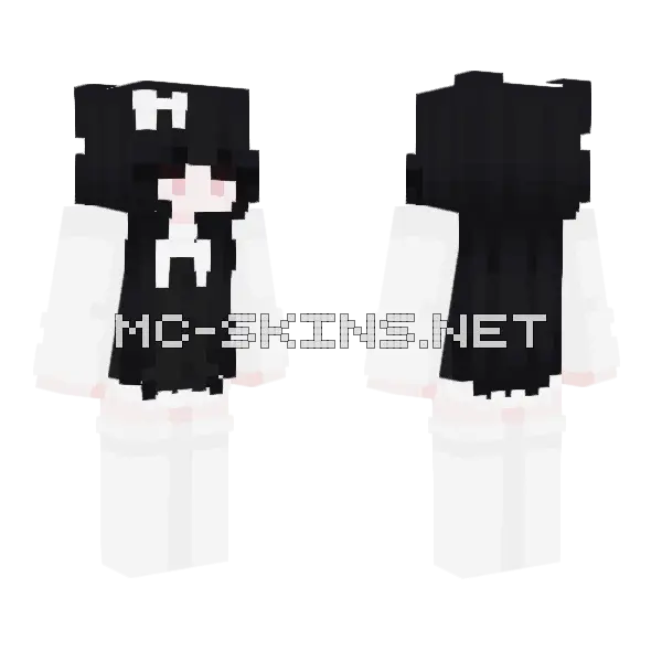 Bow Baby Minecraft skin, front and back