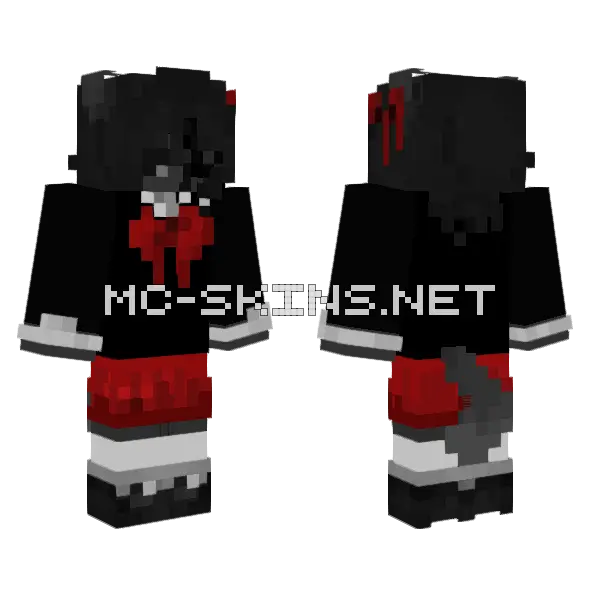 Bow Fonakee Minecraft skin, front and back