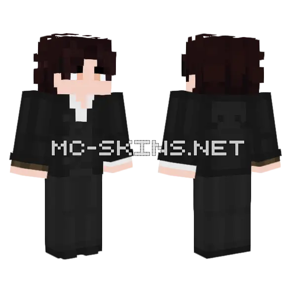 Boy Minecraft skin, front and back