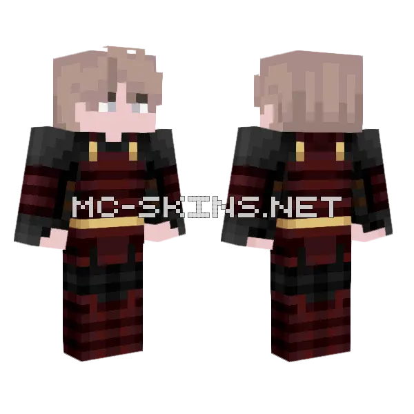 Boy Minecraft skin, front and back