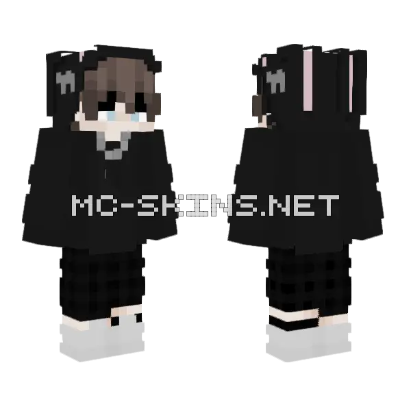 Boy Minecraft skin, front and back