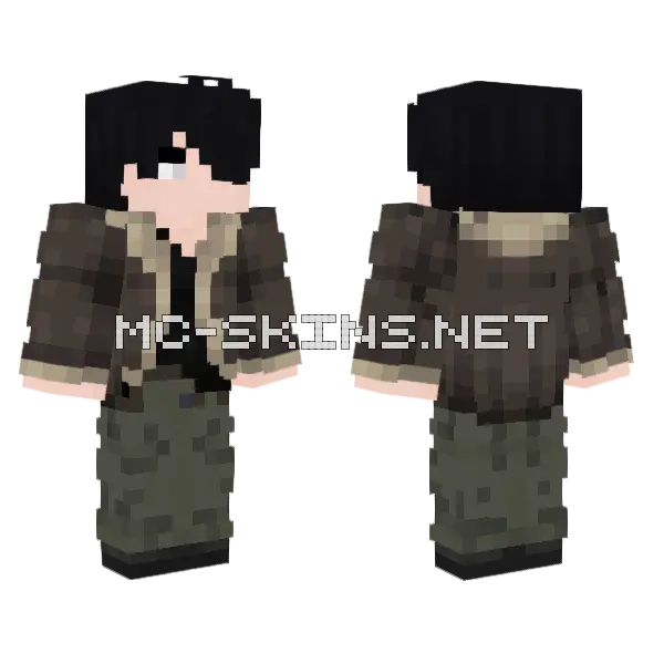 Boy Minecraft skin, front and back