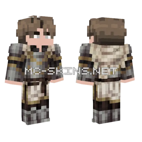 Boy Minecraft skin, front and back