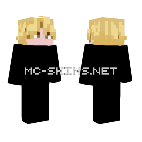 Boy Minecraft skin, front and back