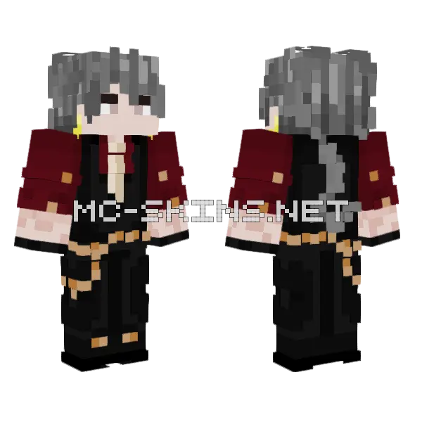 Boy Minecraft skin, front and back