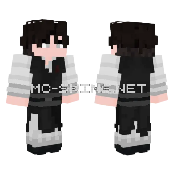 Boy Minecraft skin, front and back