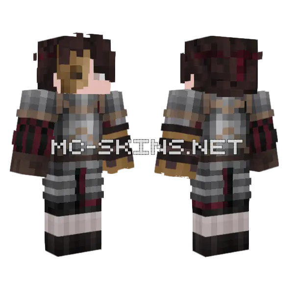 Boy Minecraft skin, front and back