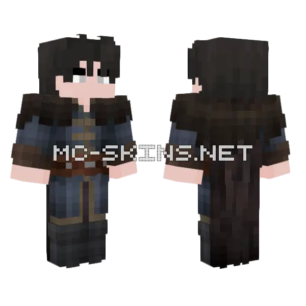 Boy Minecraft skin, front and back