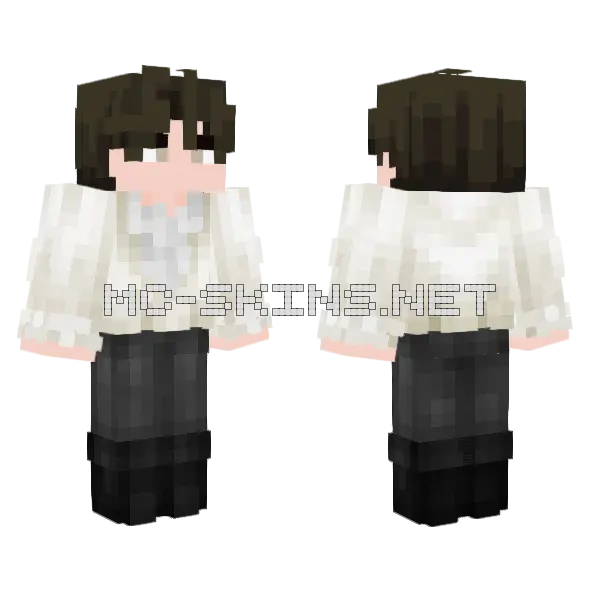 Boy Minecraft skin, front and back