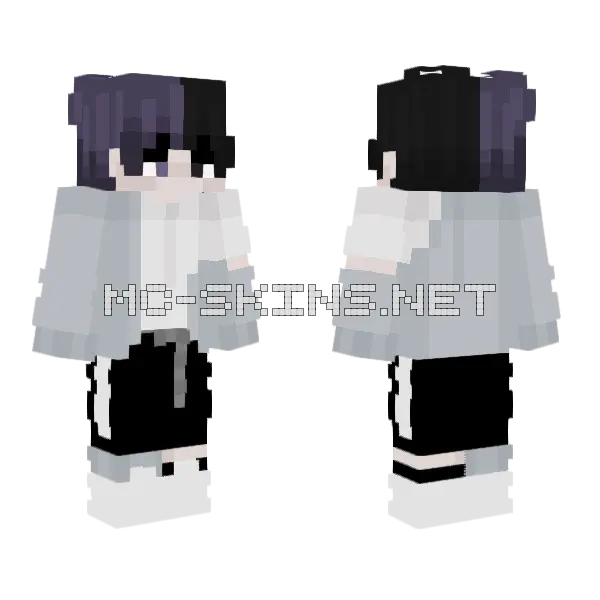 Boy Minecraft skin, front and back