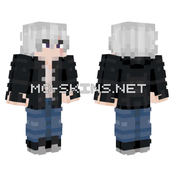 Boy Minecraft skin, front and back
