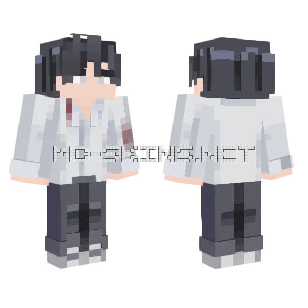 Boy Minecraft skin, front and back