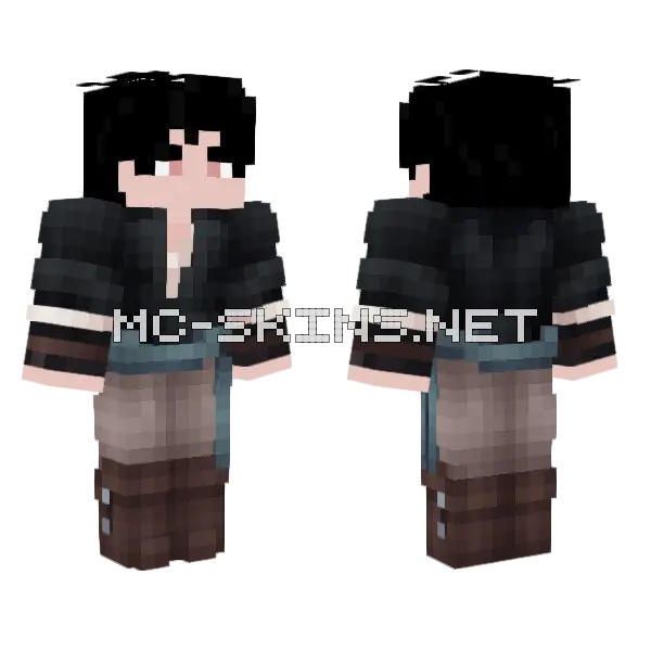 Boy Minecraft skin, front and back