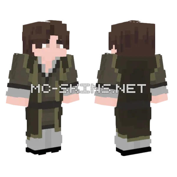 Boy Minecraft skin, front and back