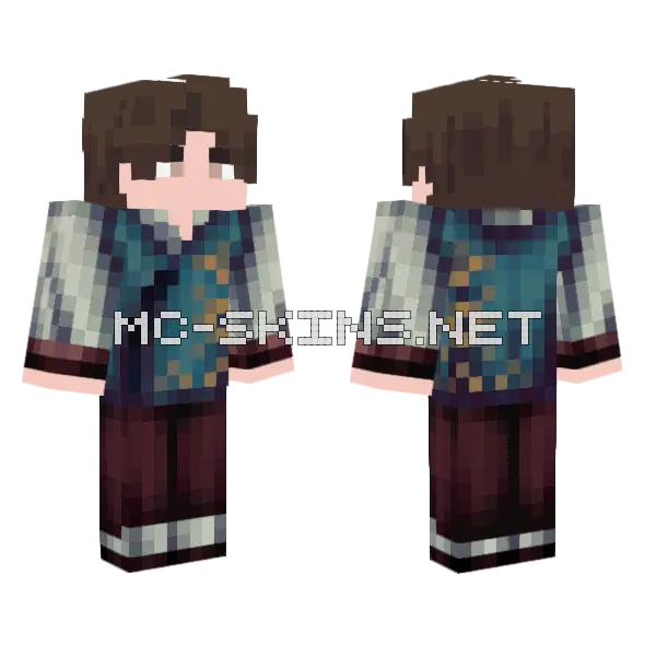 Boy Minecraft skin, front and back
