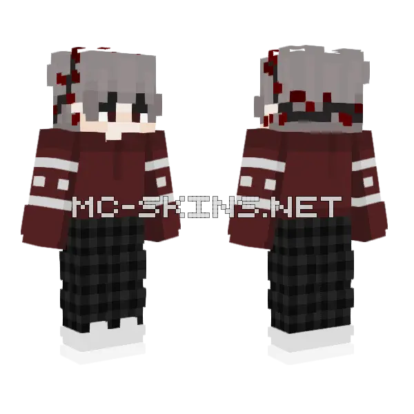 Boy Minecraft skin, front and back
