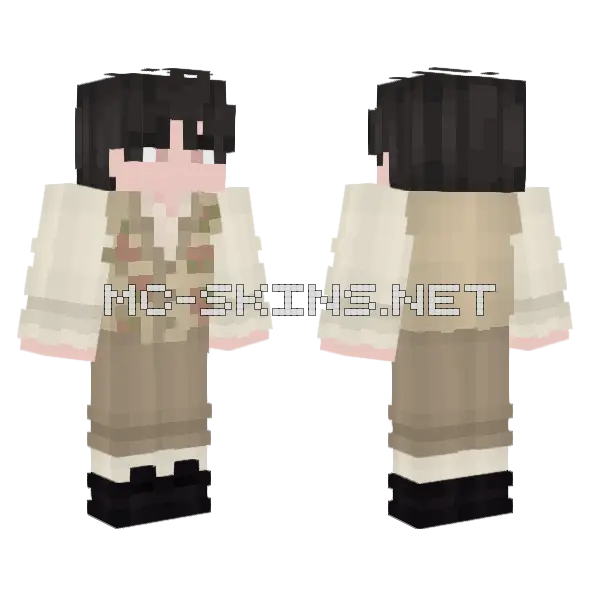 Boy Minecraft skin, front and back