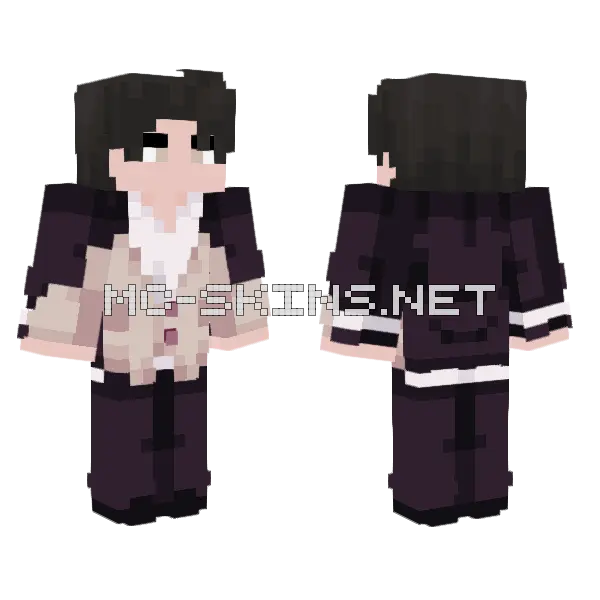 Boy Minecraft skin, front and back