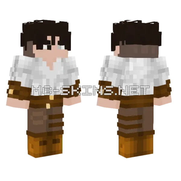 Boy Minecraft skin, front and back