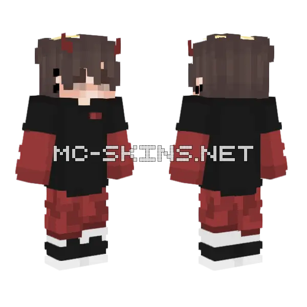 Boy Minecraft skin, front and back