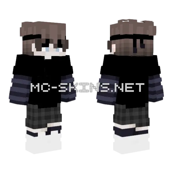 Boy Minecraft skin, front and back