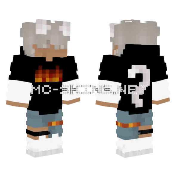 Boy Dont Be Like This Minecraft skin, front and back