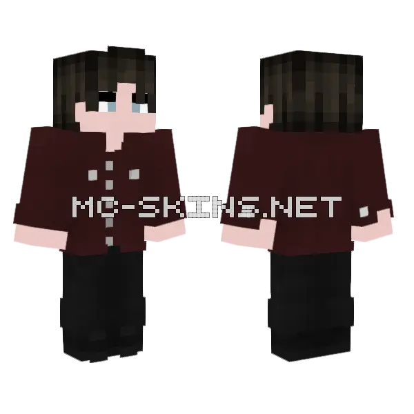 Boy Minecraft skin, front and back