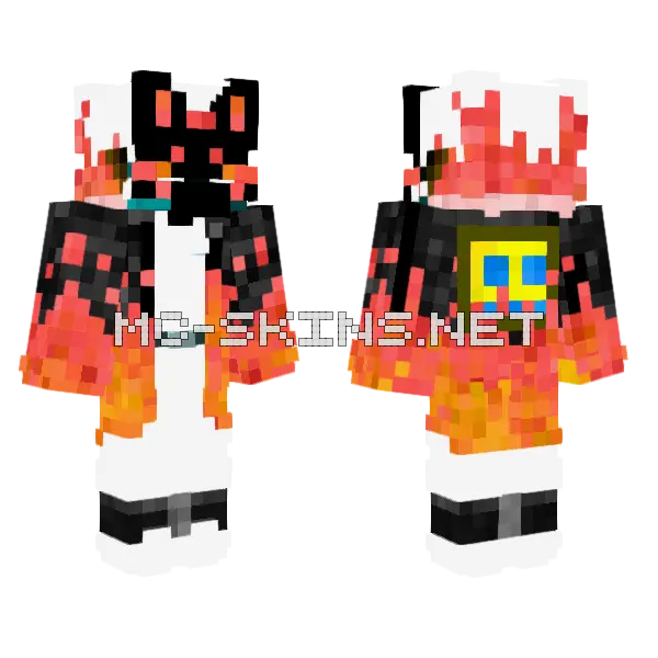 Boy Flime Inverted Minecraft skin, front and back