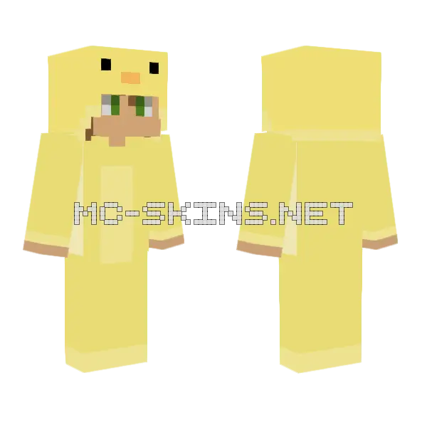 Boy In Duck Costume Minecraft skin, front and back