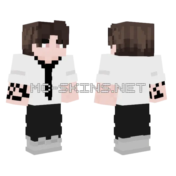 Boy In Hoodie Minecraft skin, front and back