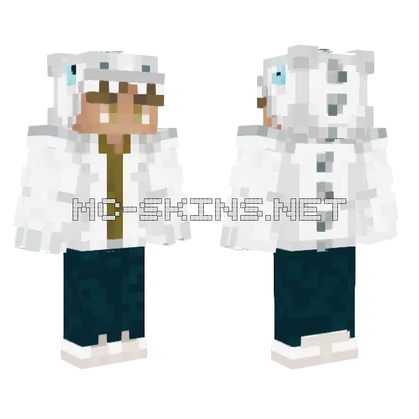 Boy in Light Fury Costume, front and back