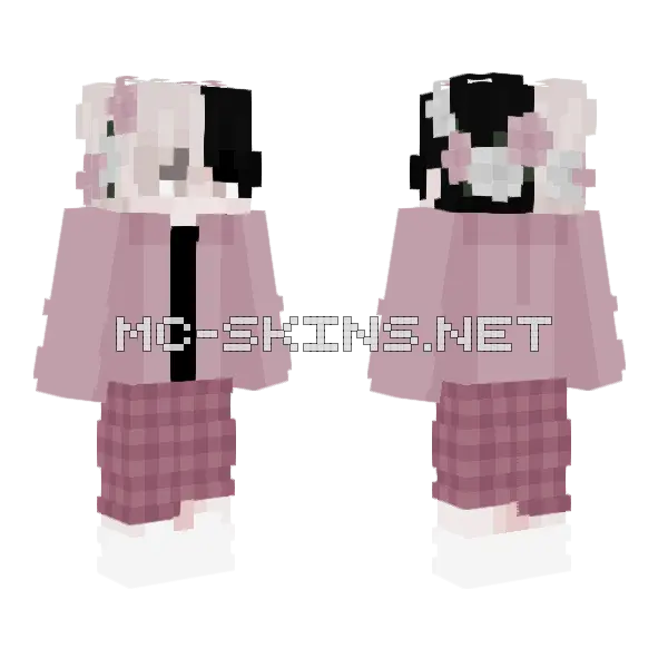 Boy Pink Minecraft skin, front and back