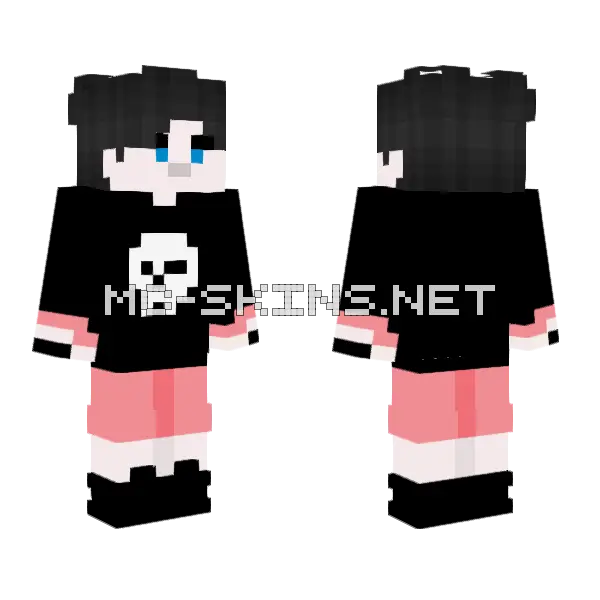 Boy Skull Skin Minecraft skin, front and back