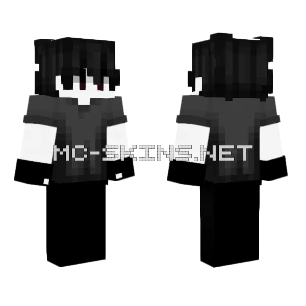 Boy With Gloves Minecraft skin, front and back