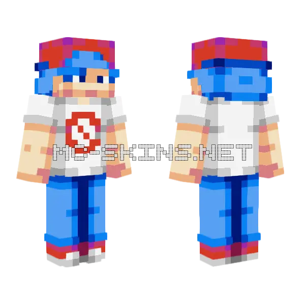 Boyfriend Skin Minecraft skin, front and back