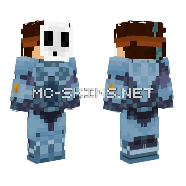 Bpk Technojacket Minecraft skin, front and back
