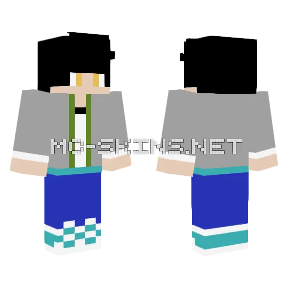 Brain Smart Minecraft skin, front and back