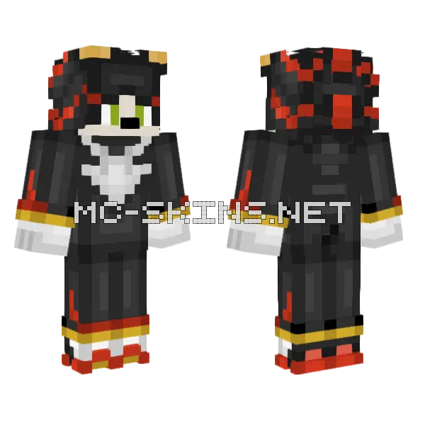 Brains Shadow of Shadow Minecraft skin, front and back