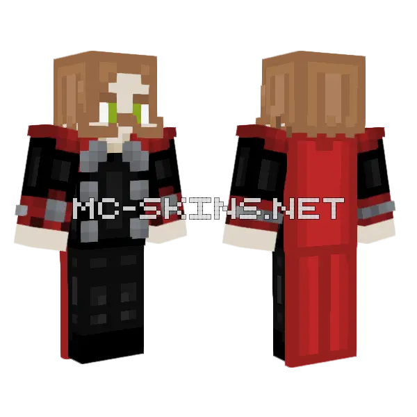 Brains Shadow Of Thor Minecraft skin, front and back